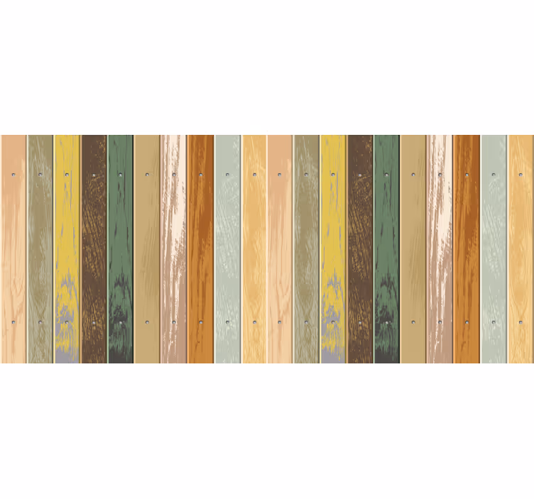 Fading colourful wood bedroom blind - TenStickers