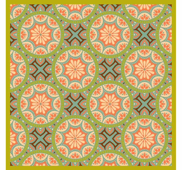 Bedroom blind square persian green - TenStickers