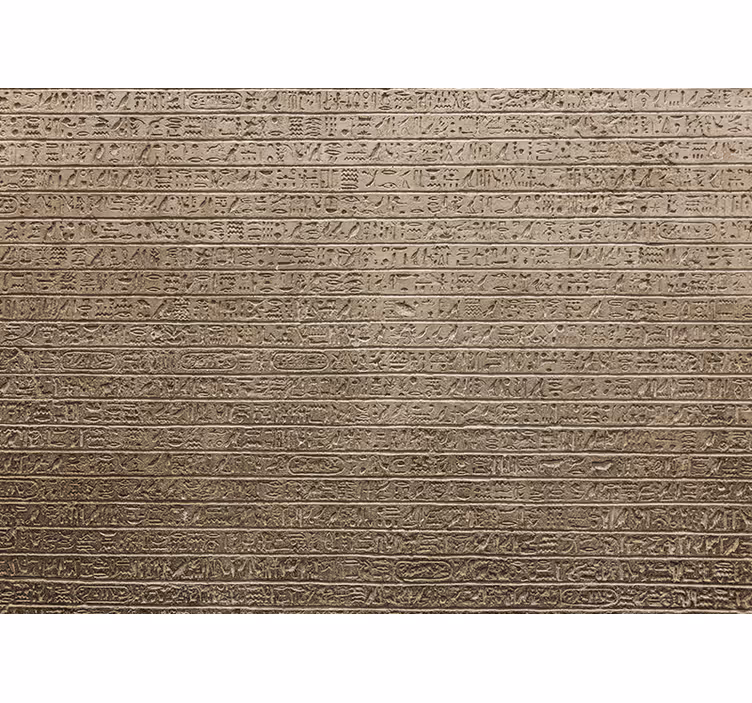 Beige blind with egyptian hieroglyph pattern - TenStickers