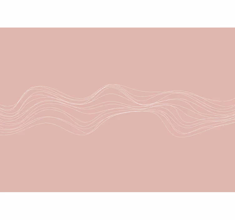 Terracotta waves bedroom blind - TenStickers