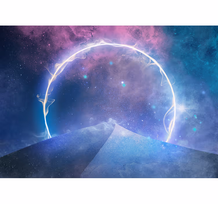 Fantasy space concept bedroom blind - TenStickers