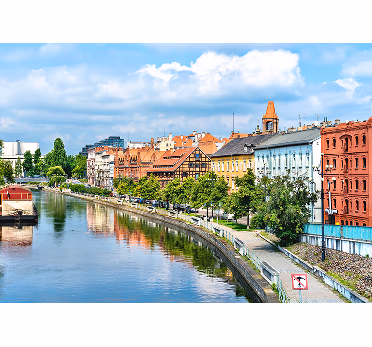 Bydgoszcz river bedroom blind - TenStickers
