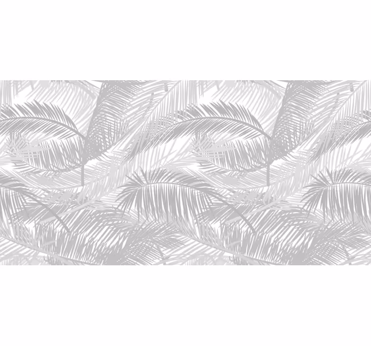 Grey blind with tropical gray leaves - TenStickers