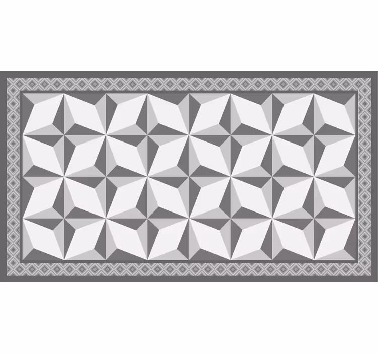 Grey blind with "margot" geometric pattern - TenStickers