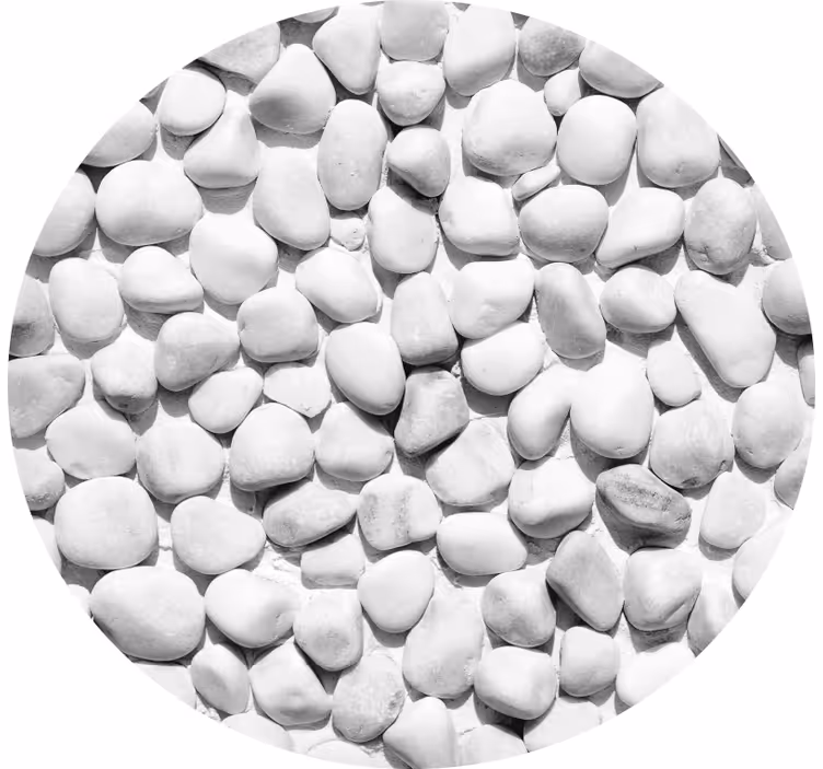 Grey blind with white irregular stones - TenStickers