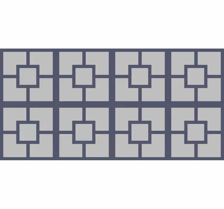 Grey blind hollywood-regency original squares - TenStickers