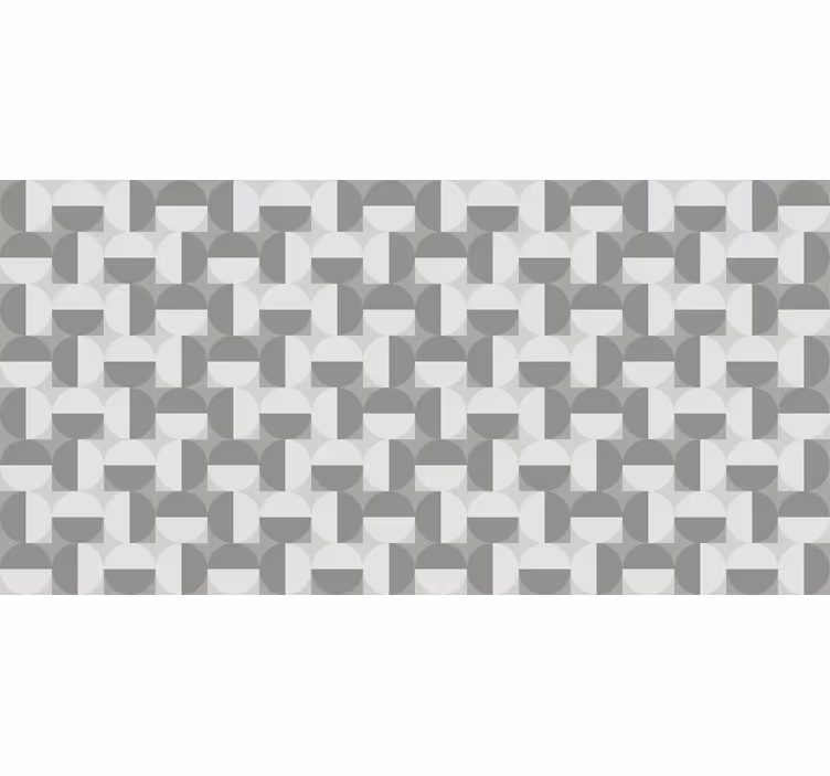 Grey blind nordic style gray circle pattern - TenStickers
