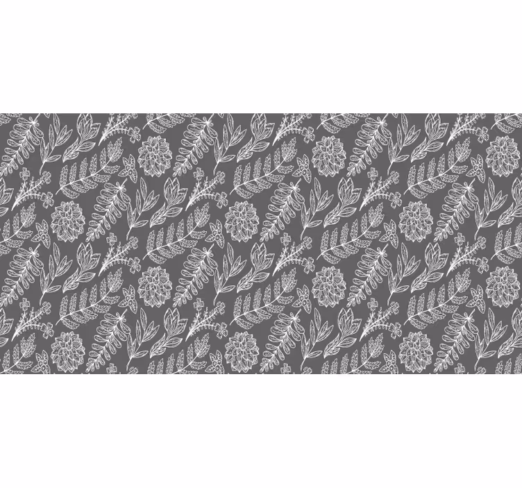 Grey blind with french provincial garden design - TenStickers