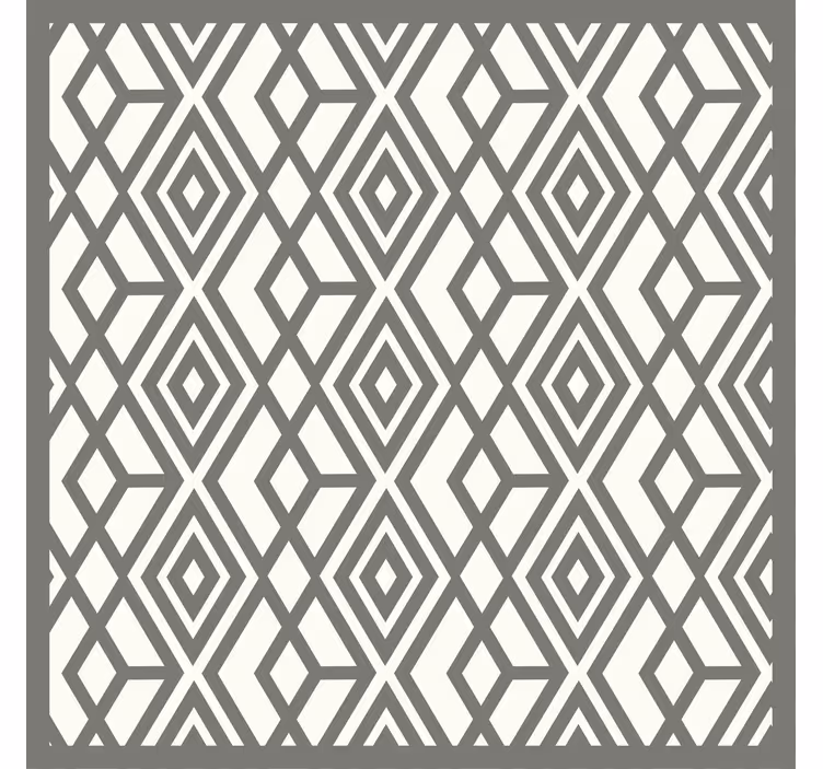 Grey blind with nordic gray rhombuses and triangles - TenStickers