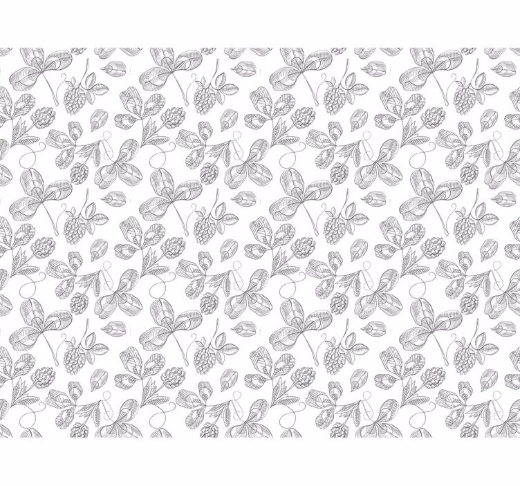 Grey blind with floral embroidery design - TenStickers