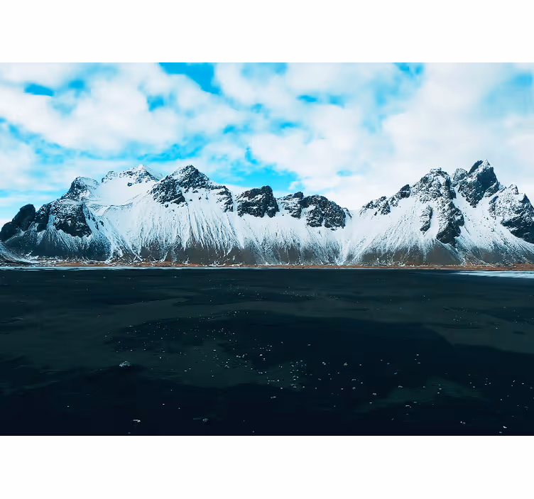 Bedroom blind vestrahorn mountains design - TenStickers