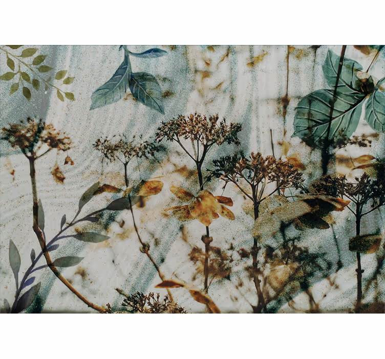 Botanical flora bedroom blind - TenStickers