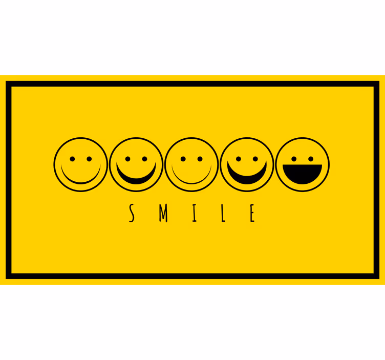 Bedroom blind with a sunny smile - TenStickers