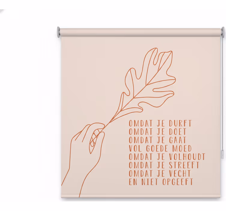 Bedroom blind that reflects who you are - TenStickers