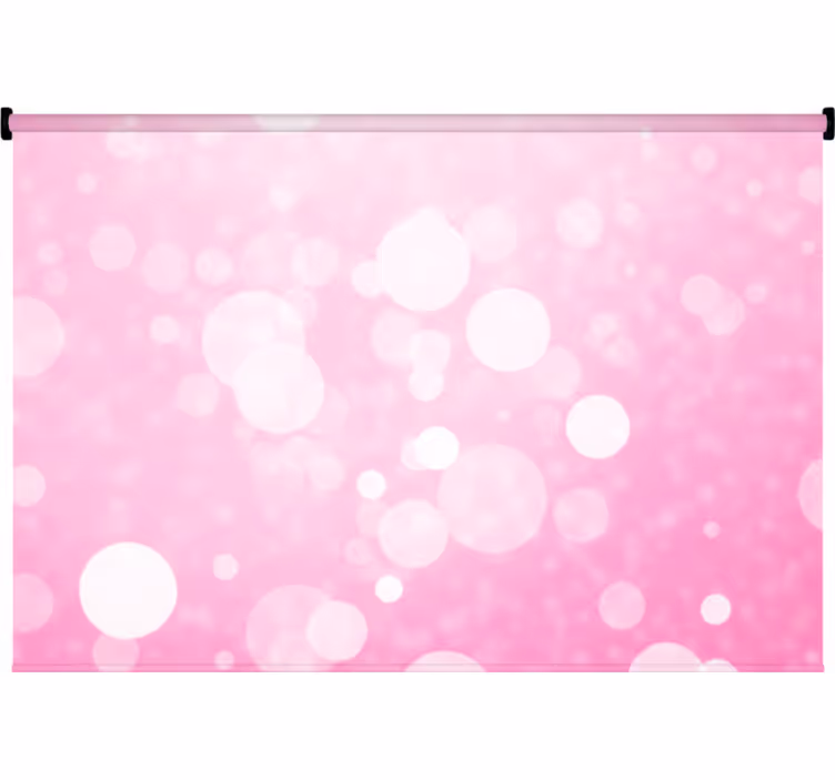 Bedroom blind with pink bokeh lights design - TenStickers