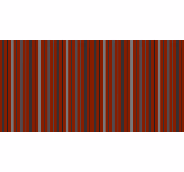 Striped red and gray bedroom blind - TenStickers