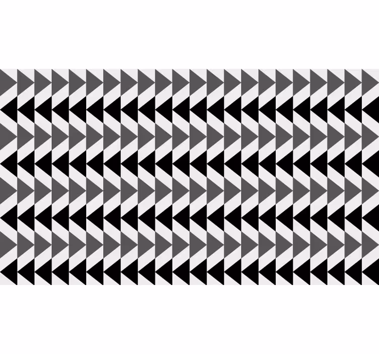 Bedroom blind in nordic gray triangles design - TenStickers