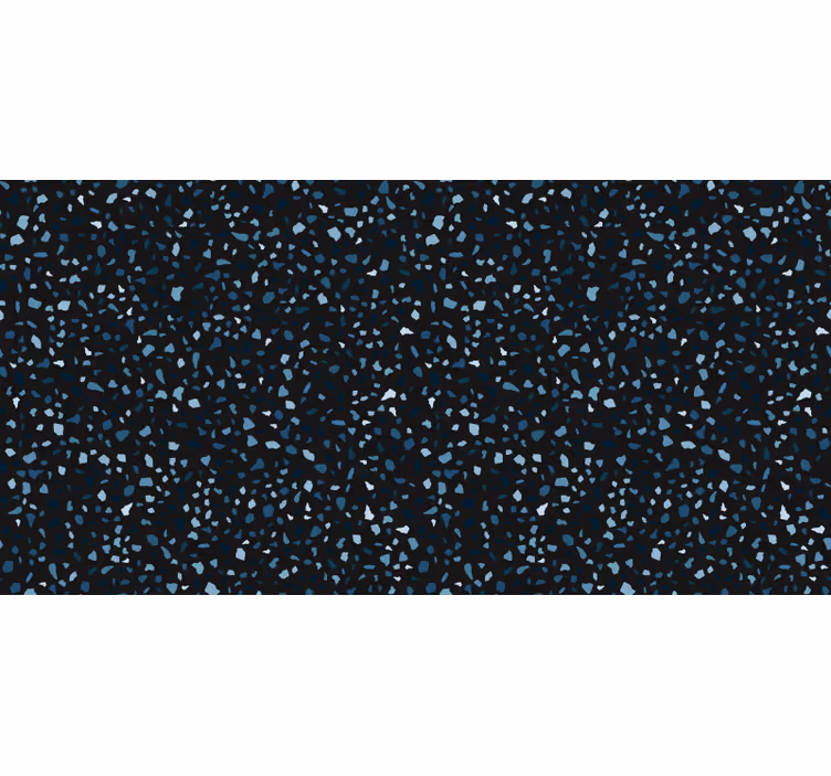 Bedroom blind in black and blue terrazzo - TenStickers