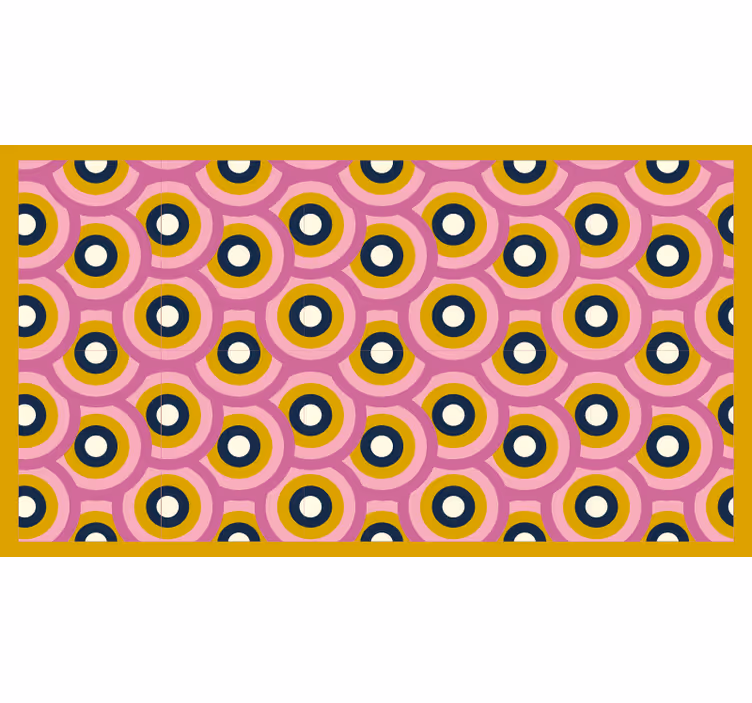 Bedroom blind 70's orange circles - TenStickers