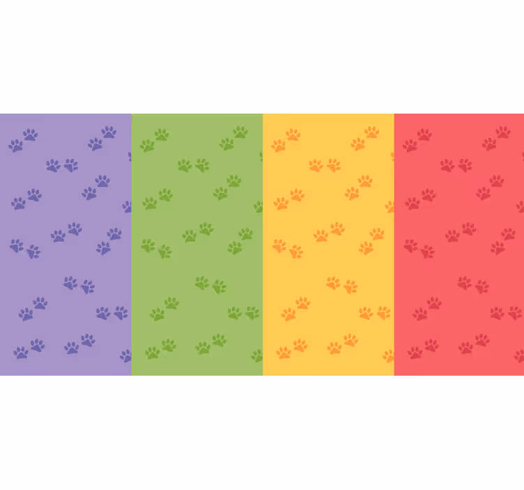 Paw pattern bedroom blind - TenStickers