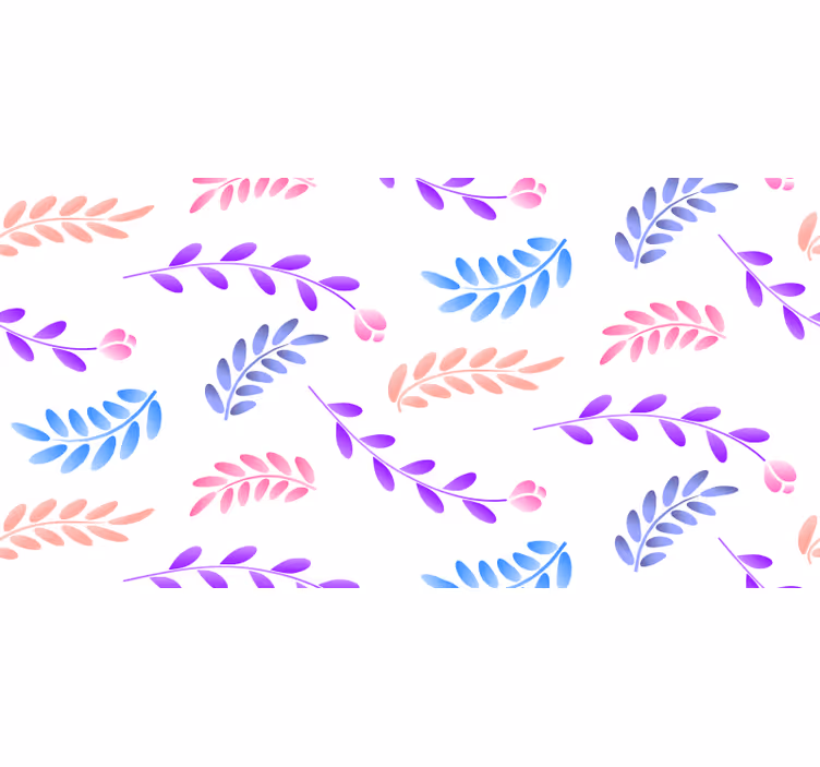 Small colourful leaves bedroom blind - TenStickers