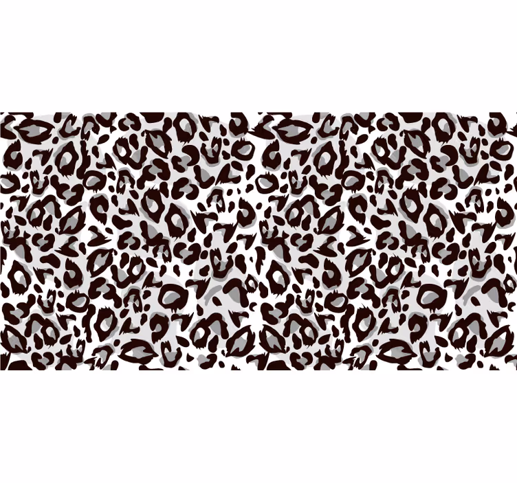 Bedroom blind black leopard print design - TenStickers