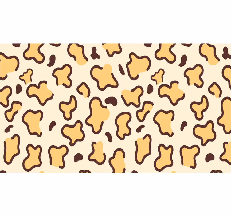 Bedroom blind with giraffe spots design - TenStickers