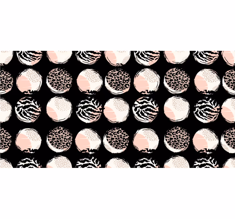 Bedroom blind in abstract geometric leopard pattern - TenStickers