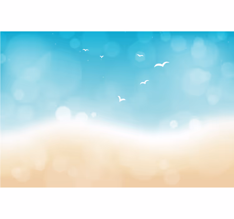 Beach vibes bedroom blind - TenStickers