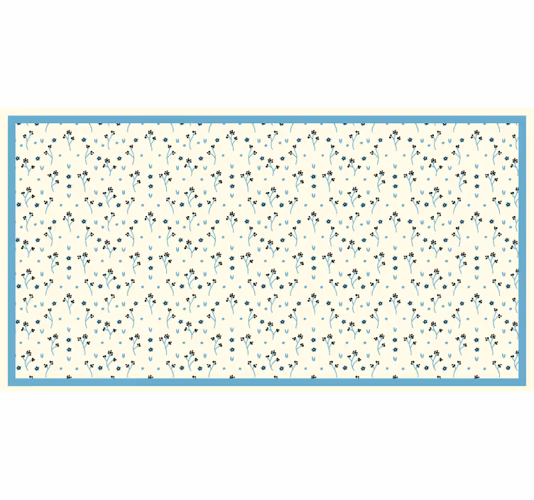 Bedroom blind with delicate floral pattern - TenStickers