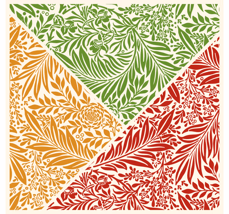 Bedroom blind autumn leaf trio - TenStickers