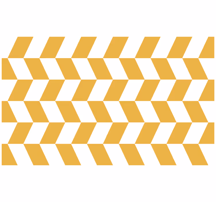 Geometric white and yellow figures bedroom blind - TenStickers