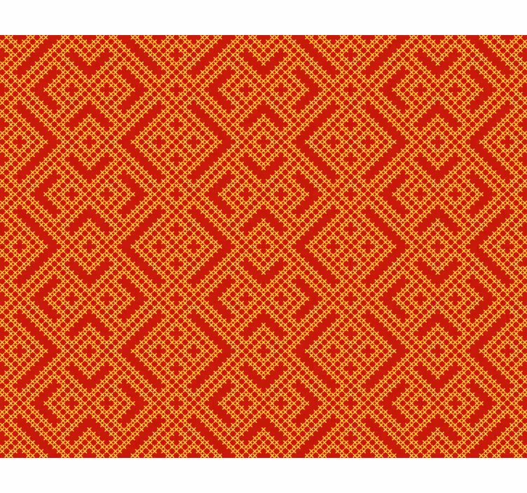 Bedroom blind with slavic pattern design - TenStickers