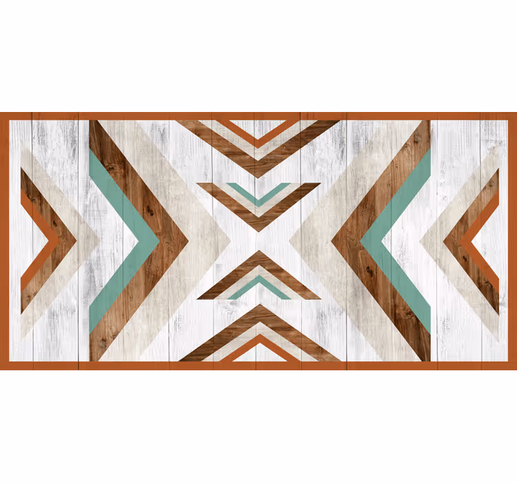 Bedroom blind wooden boho aztec design - TenStickers