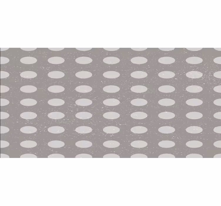 Bedroom blind with geometric gray circle pattern - TenStickers