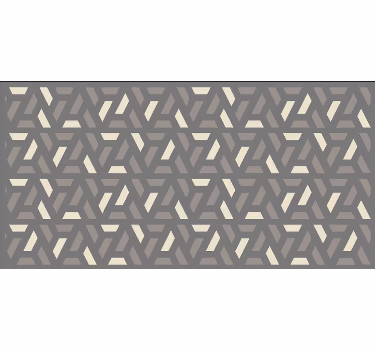 Geometric gray triangle pattern bedroom blind - TenStickers
