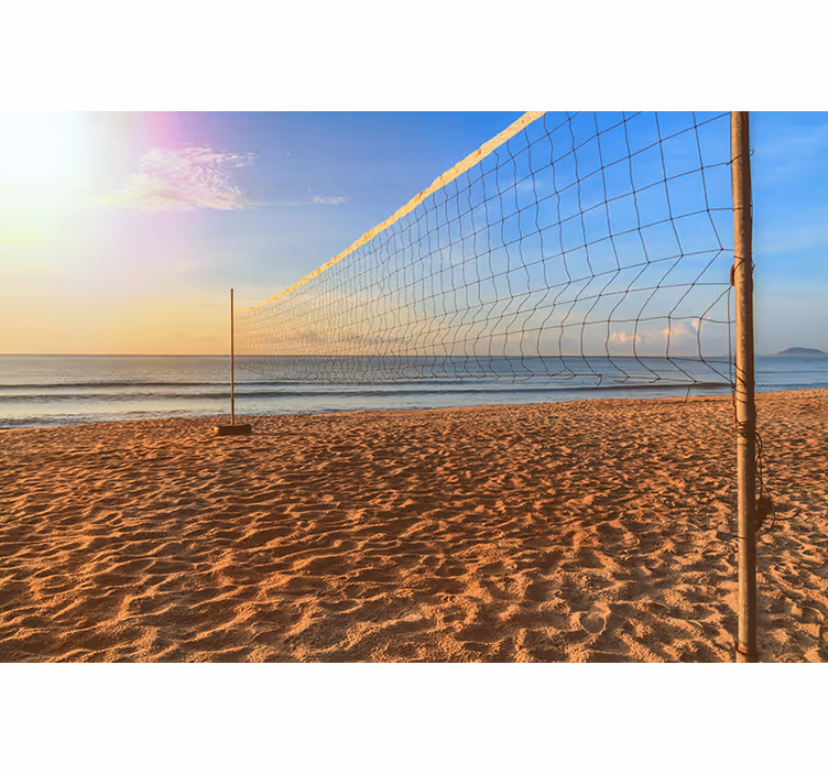 Bedroom blind red beach volleyball - TenStickers