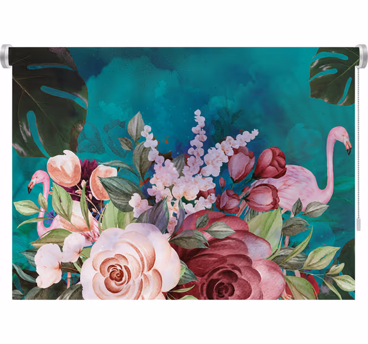 Bohemian flowers bedroom blind - TenStickers