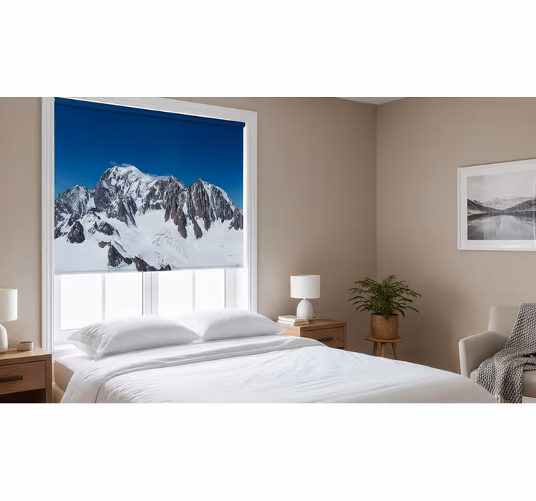 Mont-blanc landscape bedroom blind - TenStickers