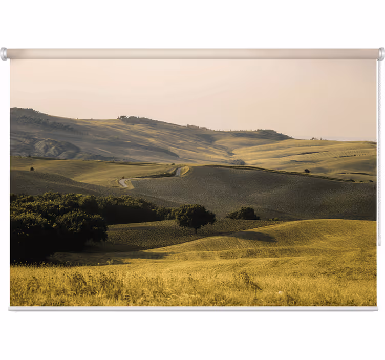 Bedroom blind beautiful fields of tuscany - TenStickers