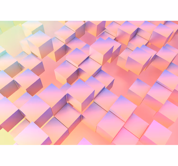 Colorful 3d geometric pattern bedroom blind - TenStickers