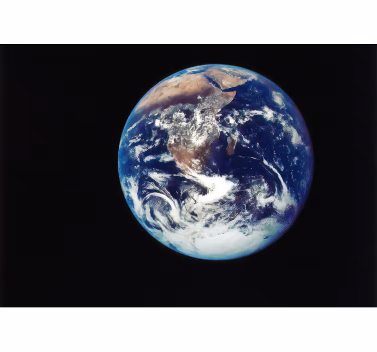 Bedroom blind outer space view of earth - TenStickers