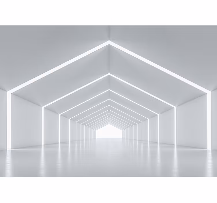 White blind with 3d bright reflections - TenStickers