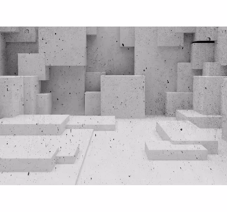 White blind 3d concrete molds - TenStickers