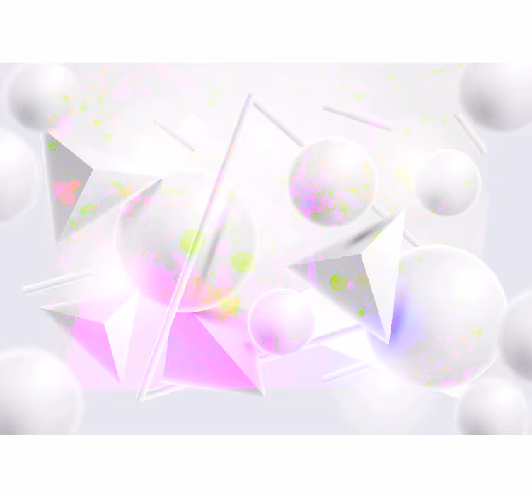 White blind with contemporary paint splatter design - TenStickers