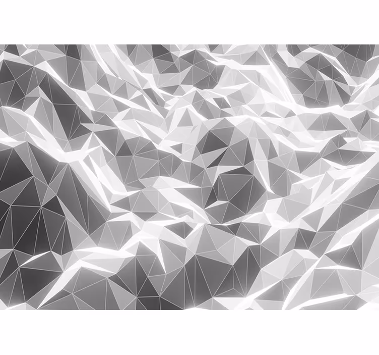 White blind with gray geometric mountain pattern - TenStickers