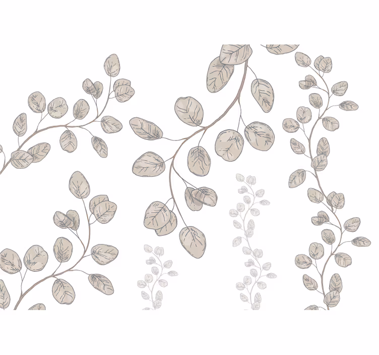 White blind with provencal style young leaves - TenStickers