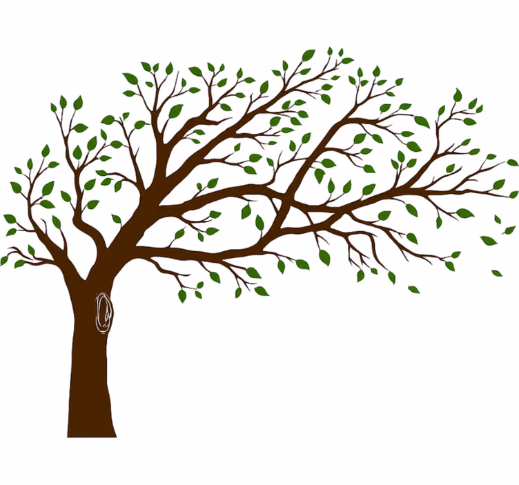 White blind colourful tree of truth - TenStickers