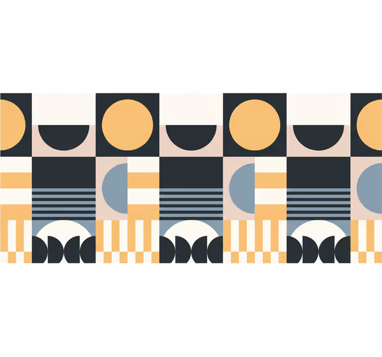 Living room blind abstract modern design - TenStickers