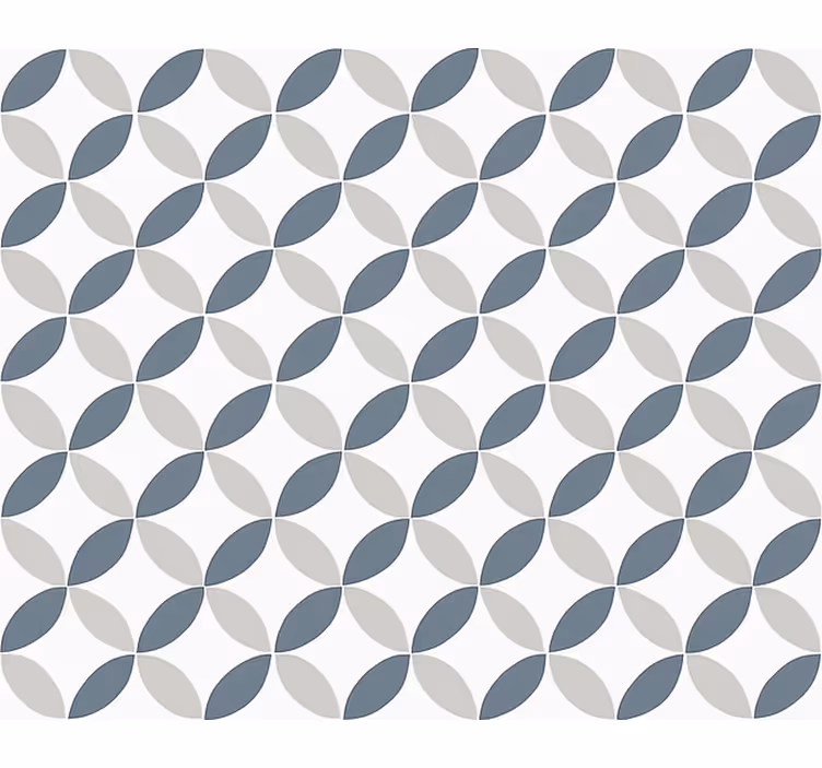 Living room blind in white and grey circles - TenStickers